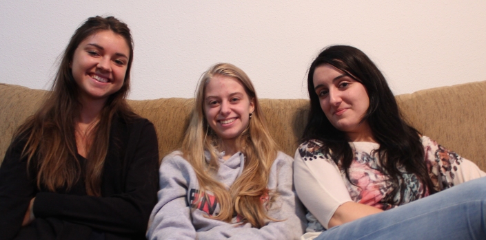 De gauche à droite : Natalia, Moi, Rocio